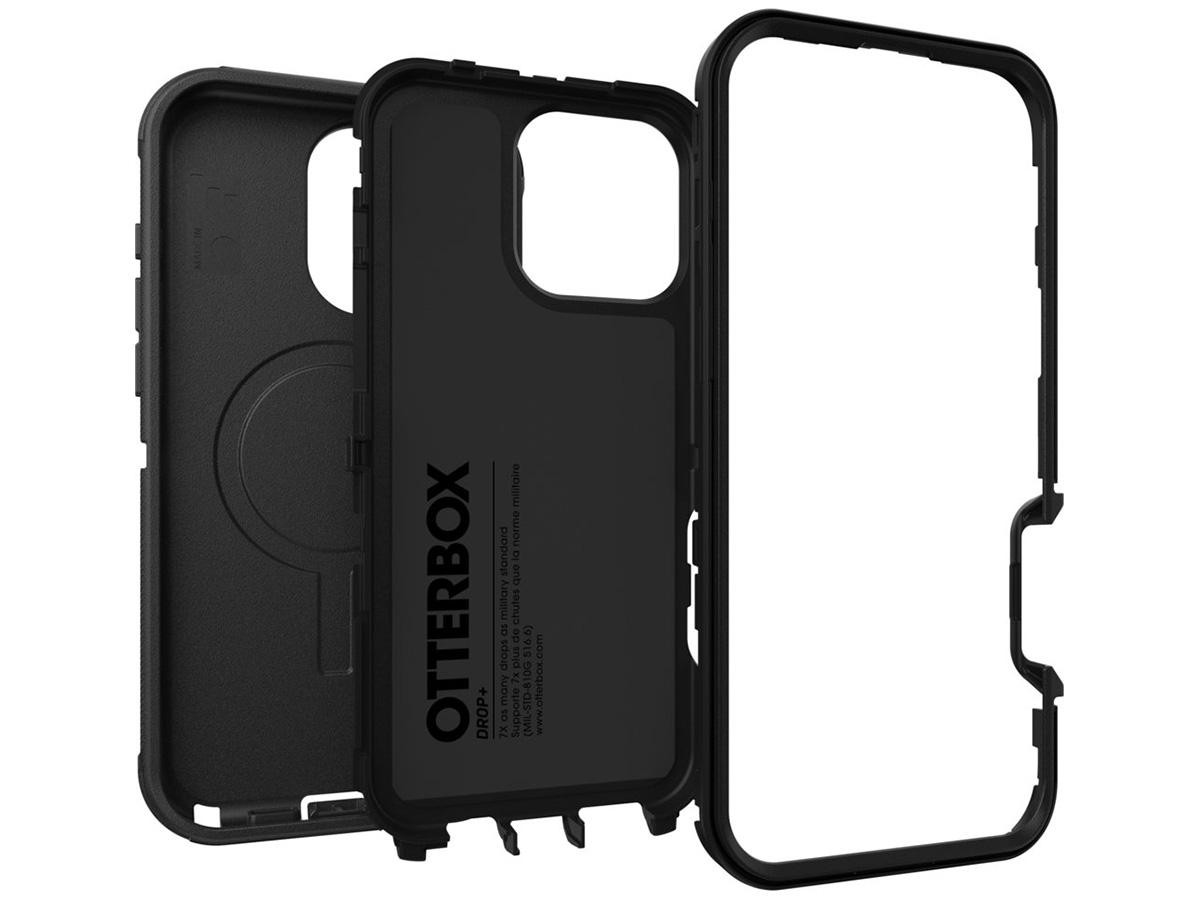 Otterbox Defender XT MagSafe Case Zwart - iPhone 16 Pro Max hoesje