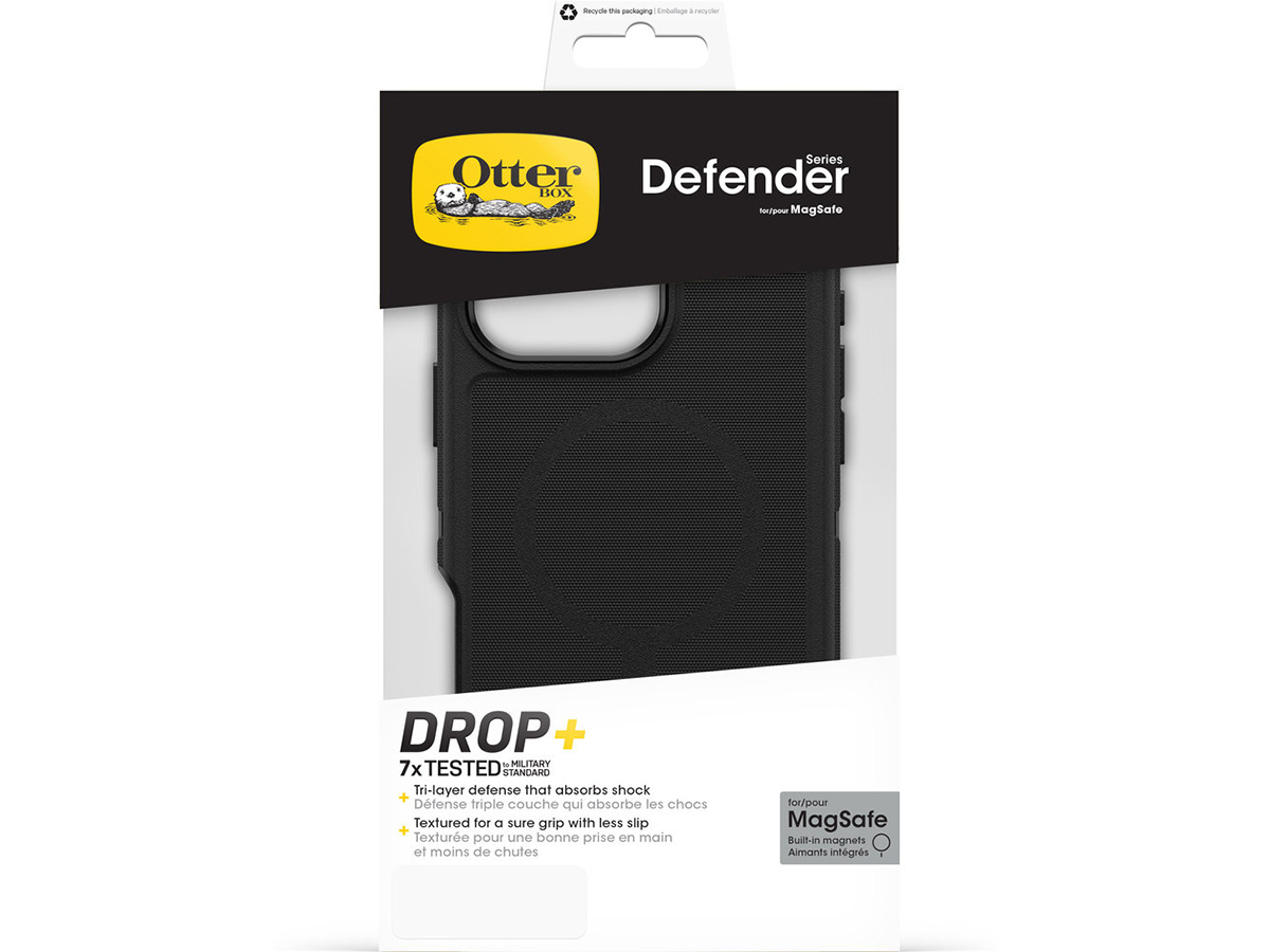 Otterbox Defender XT MagSafe Case Zwart - iPhone 16 Pro Max hoesje