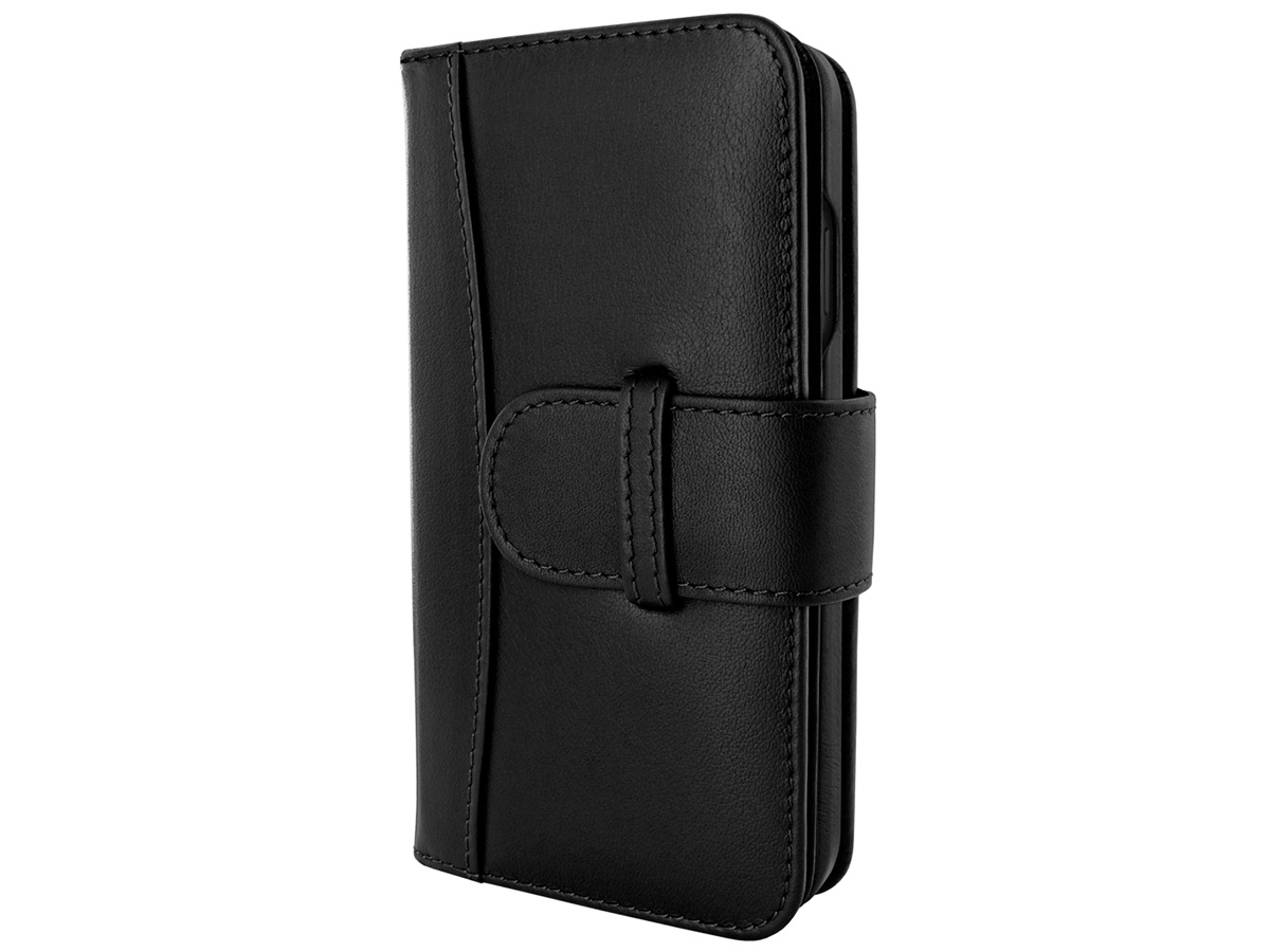 Piel Frama WalletMagnum Leather Case Zwart - iPhone 16 Pro Max hoesje