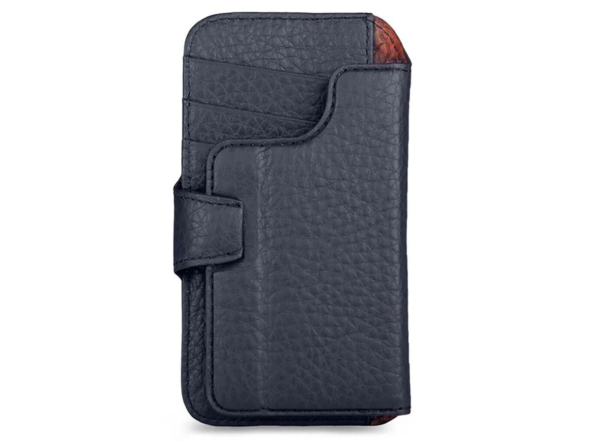 Vaja V-Mag Wallet Wrap Donkerblauw - iPhone 16 Pro Max Omslag met Pashouder