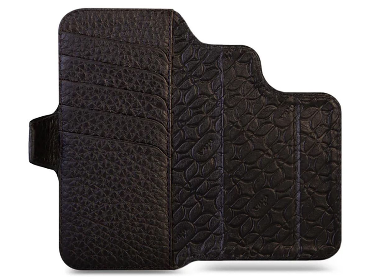 Vaja V-Mag Wallet Wrap Zwart - iPhone 16 Pro Max Omslag met Pashouder