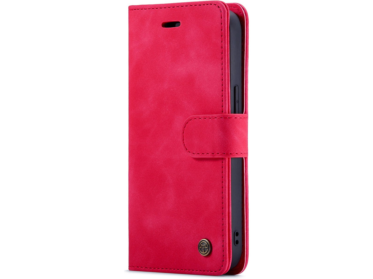 CaseMania 2in1 Magnetic Bookcase Fuchsia - iPhone 11/XR Hoesje