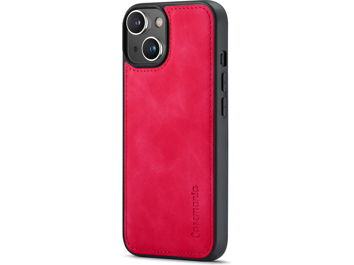 CaseMania 2in1 Magnetic Bookcase Fuchsia - iPhone 11/XR Hoesje