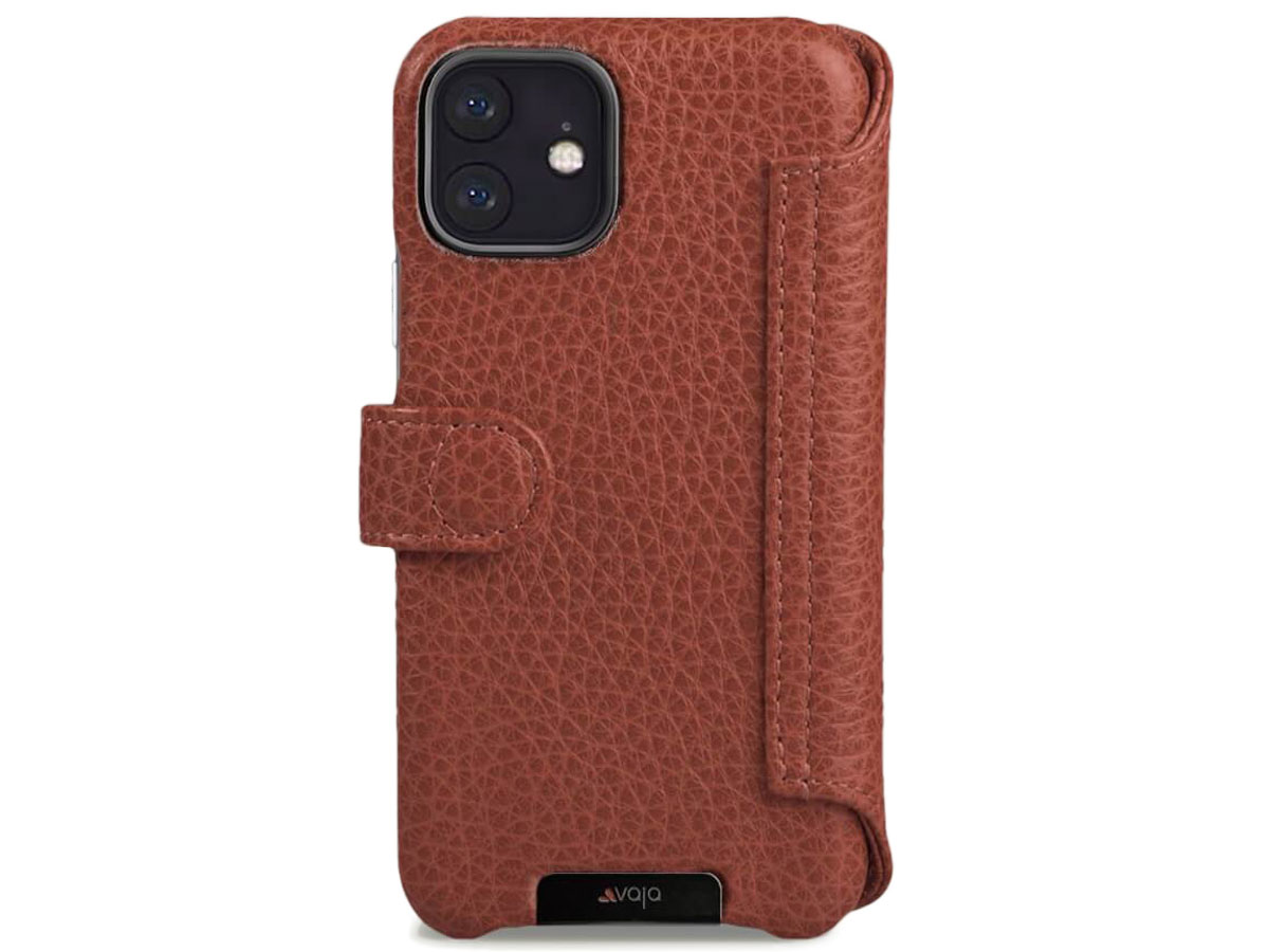 Vaja Wallet Agenda Case Cognac - iPhone 11 Hoesje Leer