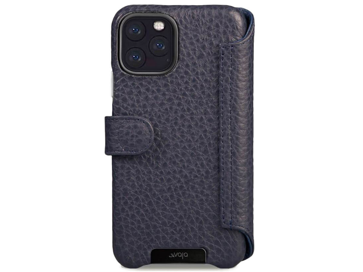 Vaja Wallet Agenda Case Donkerblauw - iPhone 11 Pro Hoesje Leer