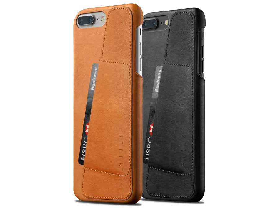 kijk in Rijden Net zo Mujjo Leather Wallet Case | Leren iPhone 8+/7+ hoesje