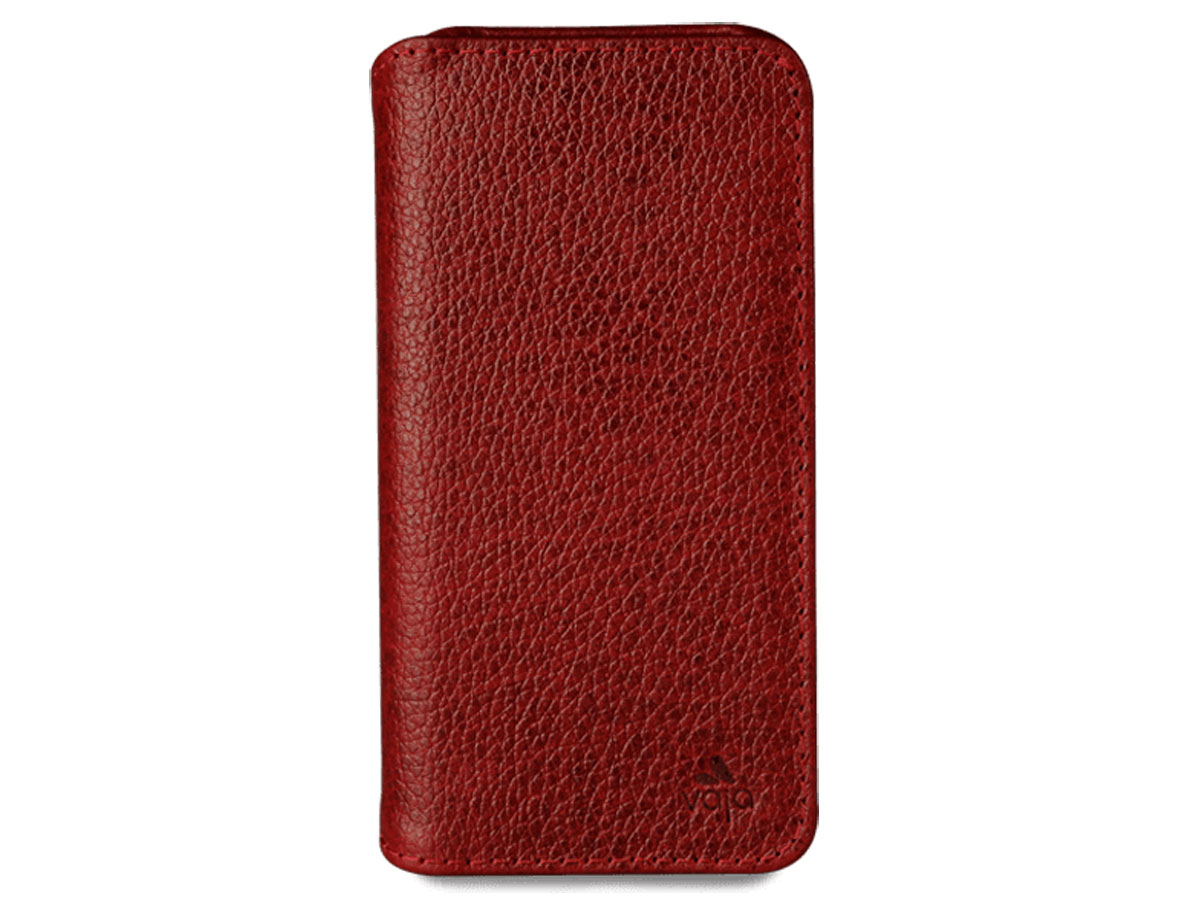 Vaja Wallet ID Leather Case Chili - iPhone SE / 8 / 7 hoesje Leer