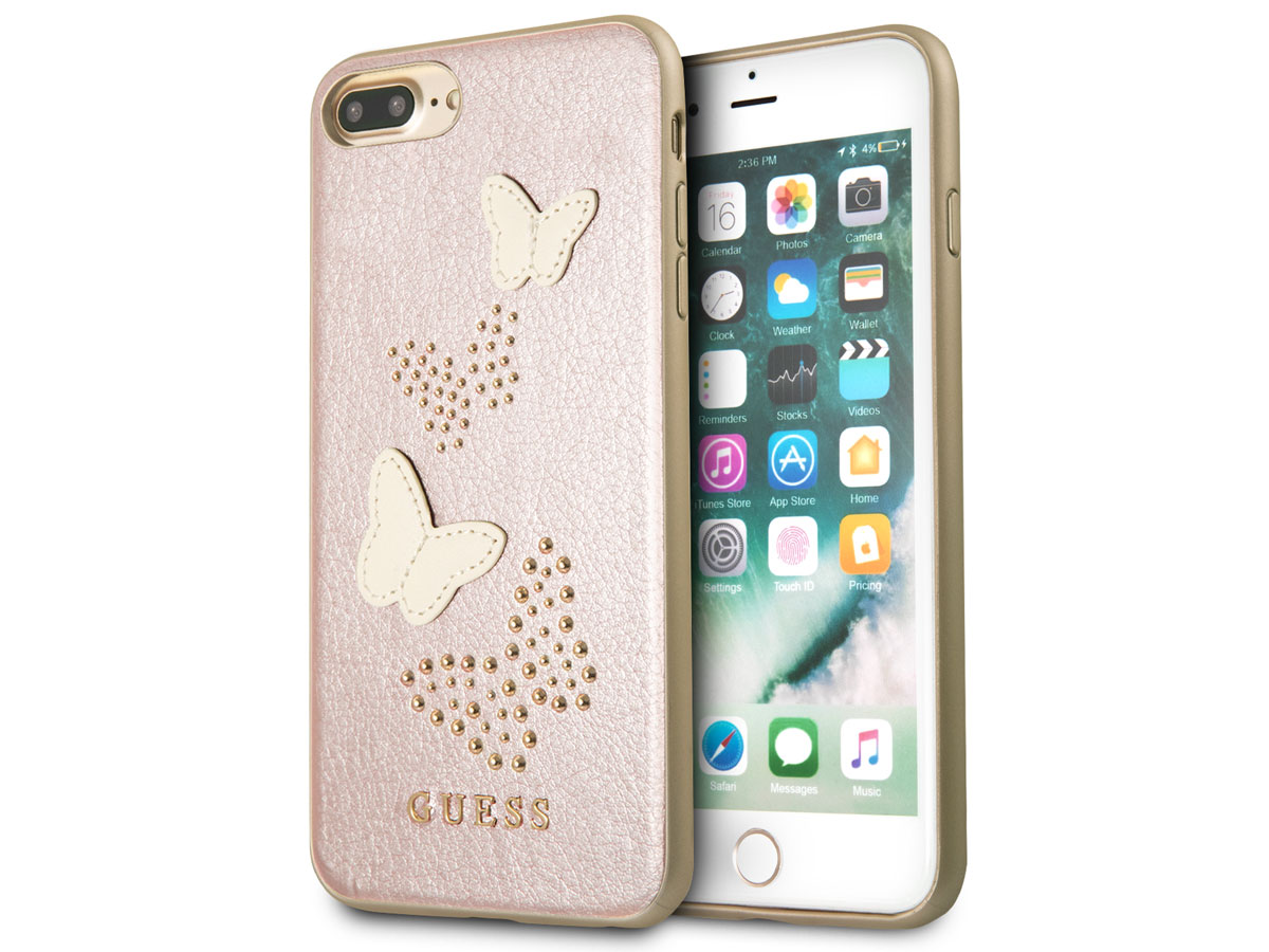 Guess Butterfly Studs Case - iPhone 8+/7+/6s+ hoesje