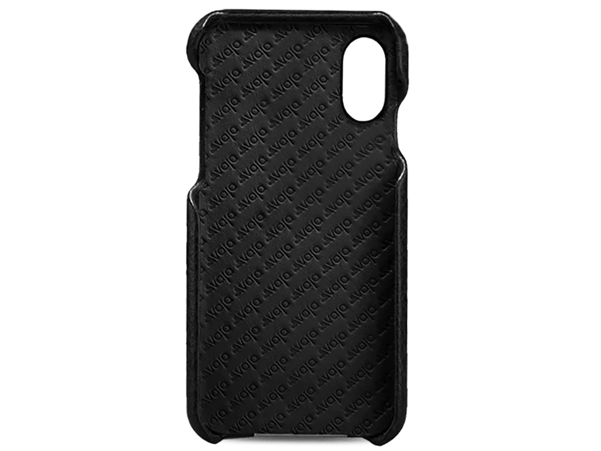 Goed komen medeleerling Vaja Grip Leather Case | iPhone X/Xs Hoesje Leer Zwart