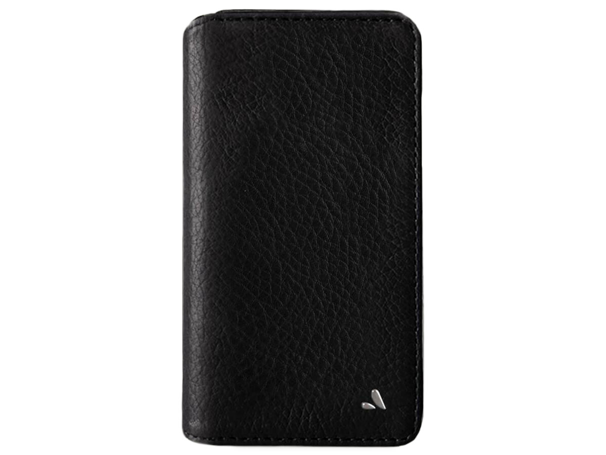 Vaja Wallet Agenda Case Zwart - iPhone Xs Max Hoesje Leer