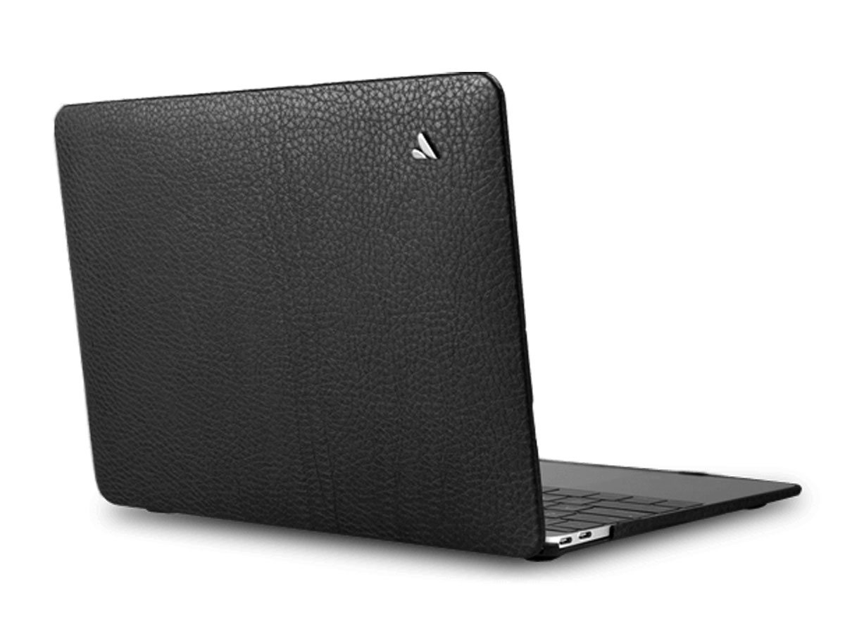 Vaja Suit Leather Case Zwart - Leren MacBook Air 13