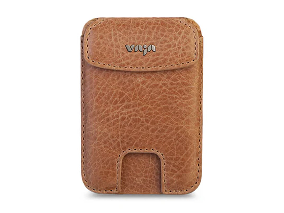 Vaja V-Mag Mini Wallet Camel - Magnetische Pashouder tot 7 Pasjes