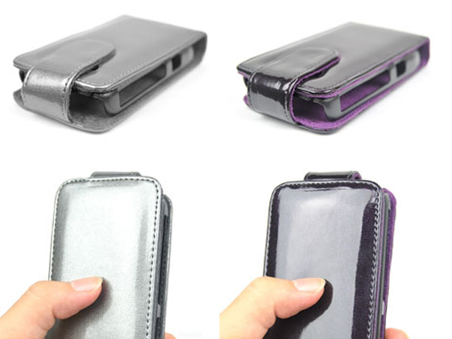 Shiny TopFlip Case voor Blackberry Curve 8900