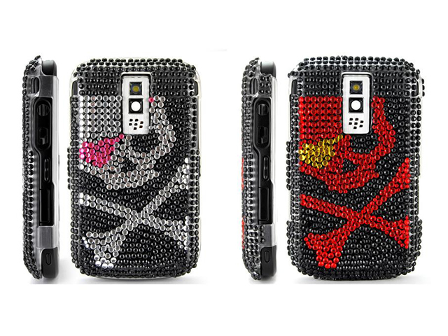 Love Skull Diamond Case voor Blackberry Bold 9000