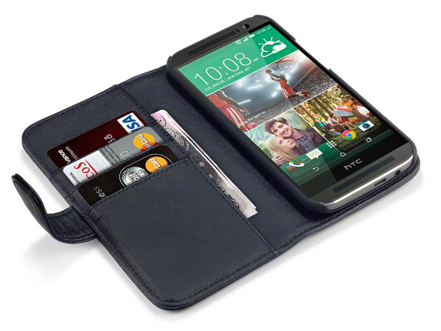 vrijgesteld computer Correctie CaseBoutique Leather Wallet Case - Hoesje voor HTC One M8