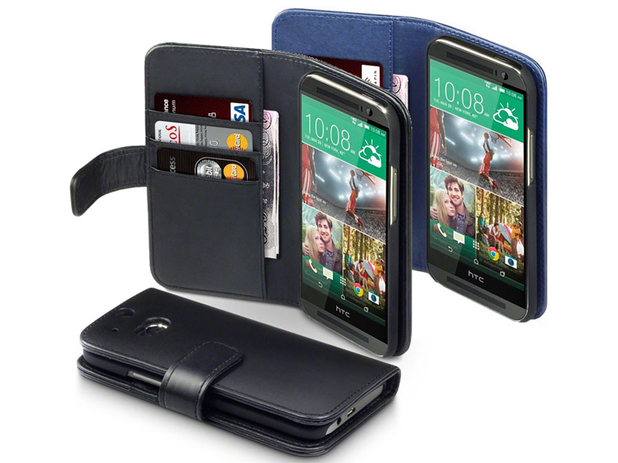 CaseBoutique Leather Wallet - voor HTC One M8