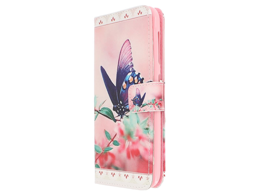 Laptop Winkelcentrum wapenkamer Butterfly Book Case Hoesje voor HTC Desire 620