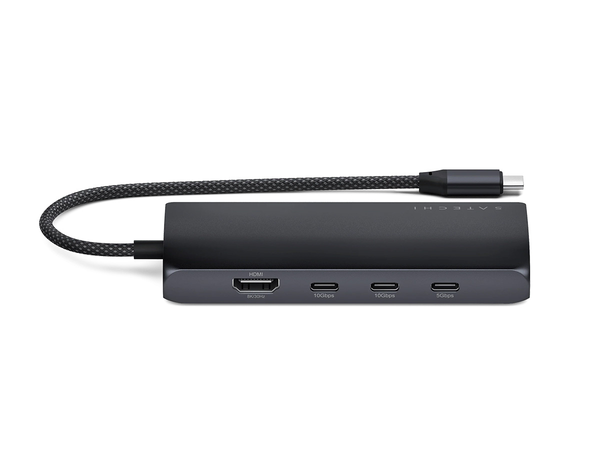 Satechi USB-C Multi-Port Hub V3 Midnight Black - USB 8K HDMI Ethernet SD 4.0