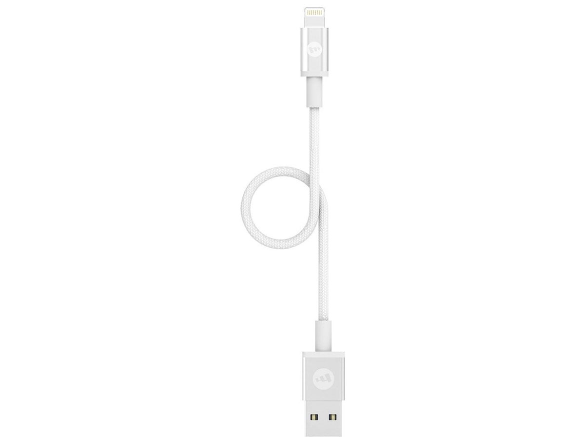 Mophie Korte Lightning USB-A Kabel - 9cm - Wit