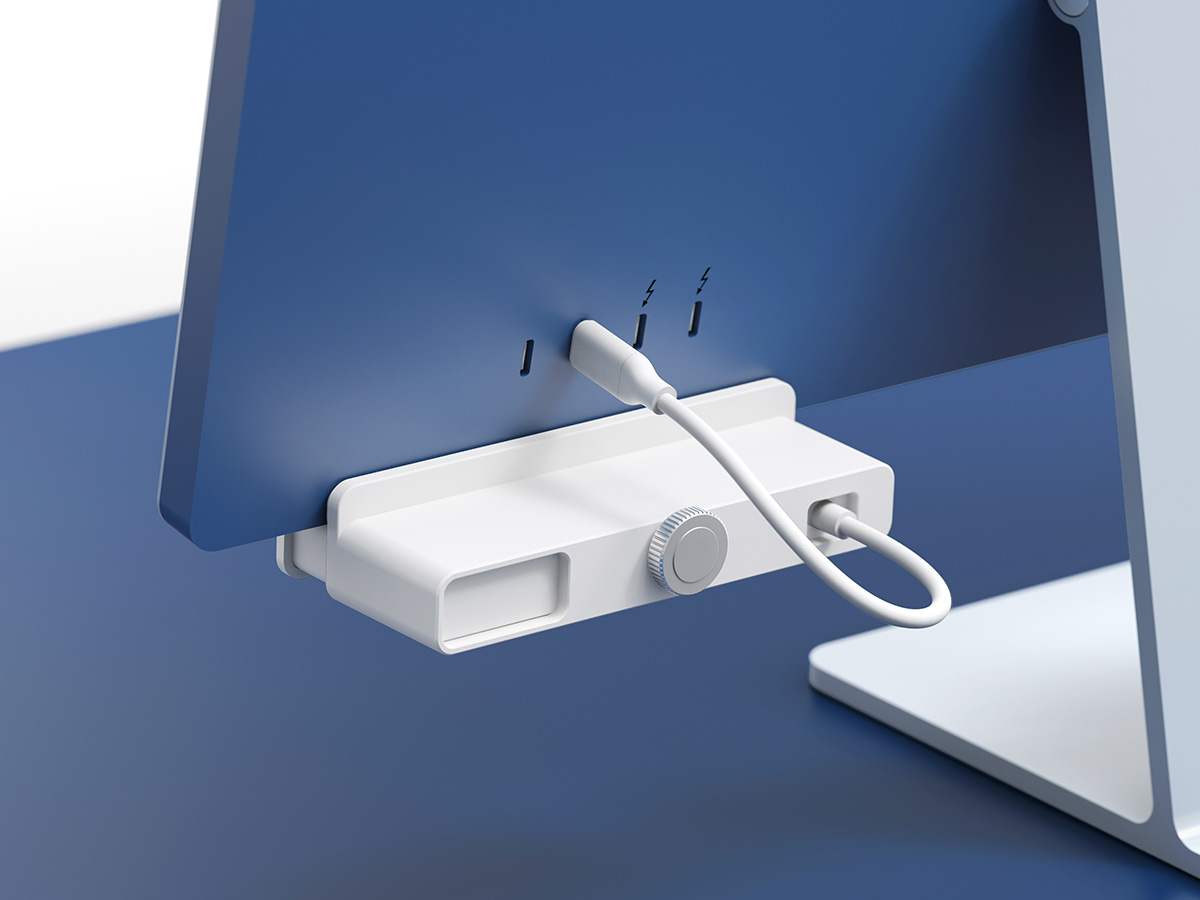 Hyper 5-in-1 USB-C Clamp Hub Adapter voor 24