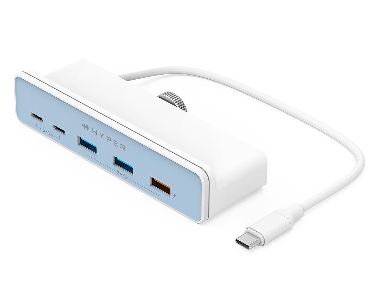 Hyper 5-in-1 USB-C Clamp Hub Adapter voor 24