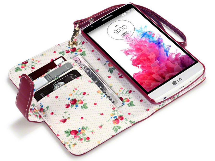 voorstel Tentakel nauwelijks CaseBoutique Flower Wallet Case - Hoesje voor LG G3 S
