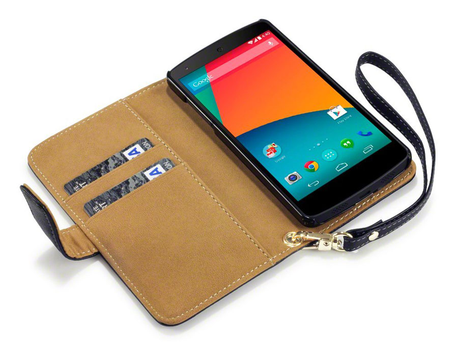 Bestudeer Nauw Clan CaseBoutique Wallet Case Hoesje voor LG Google Nexus 5