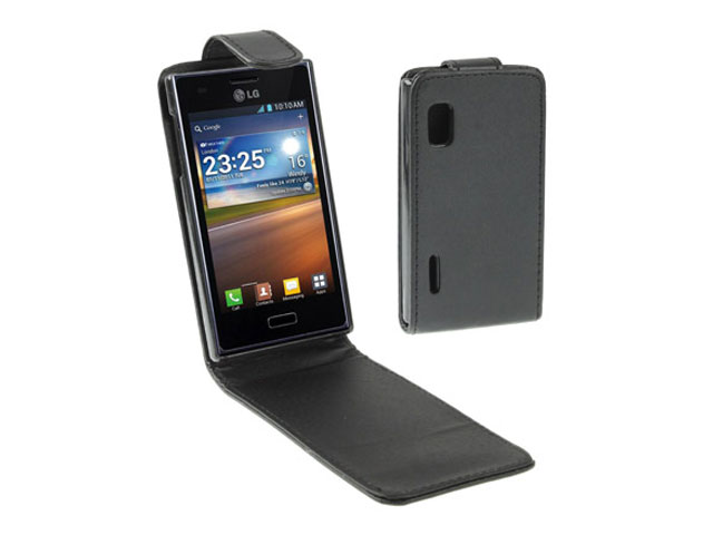 Voorvoegsel niveau bijnaam Business Leather Flip Case voor LG Optimus L5 (E610)