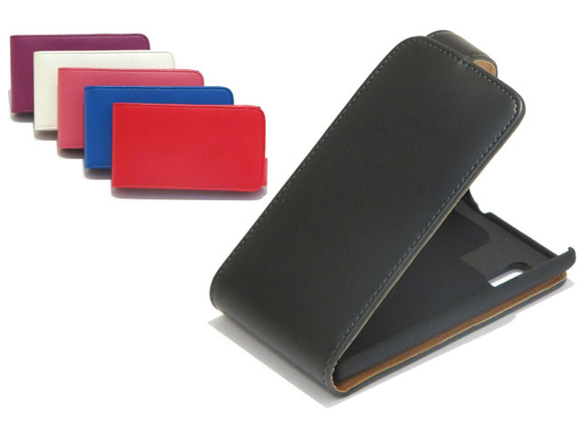 tafel Vorige Oorzaak Classic Leather Flip Case voor LG Optimus L5 (E610)