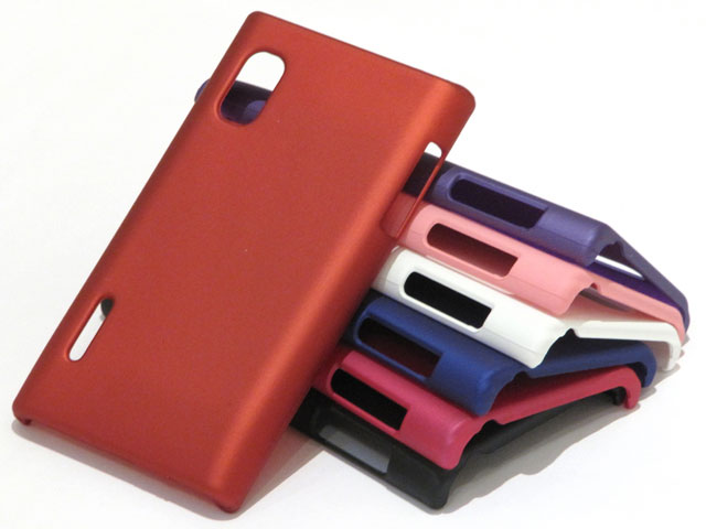 Uiterlijk serie Lach Color Series Hard Case Hoesje voor LG Optimus L5 (E610)
