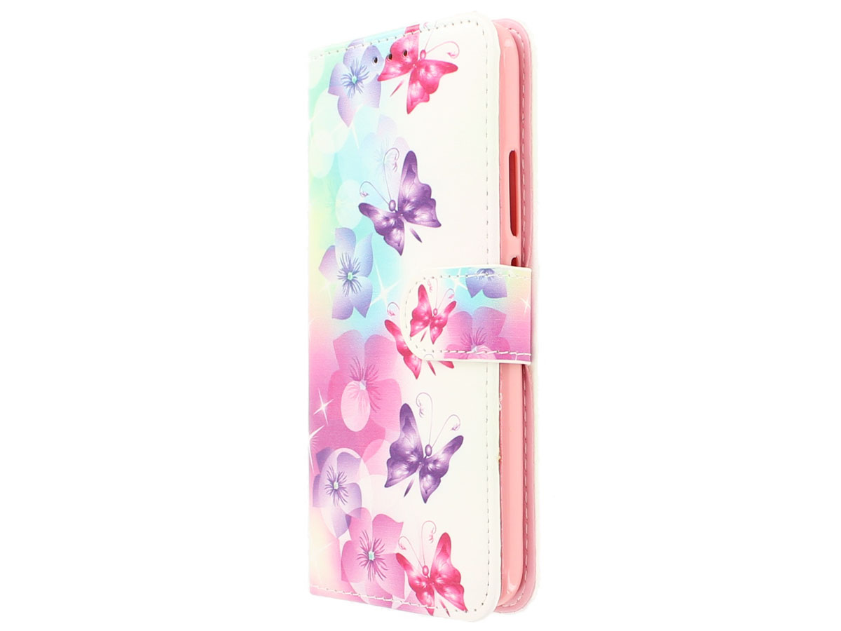 Butterflies Bookcase Wallet - Motorola Moto G5 hoesje