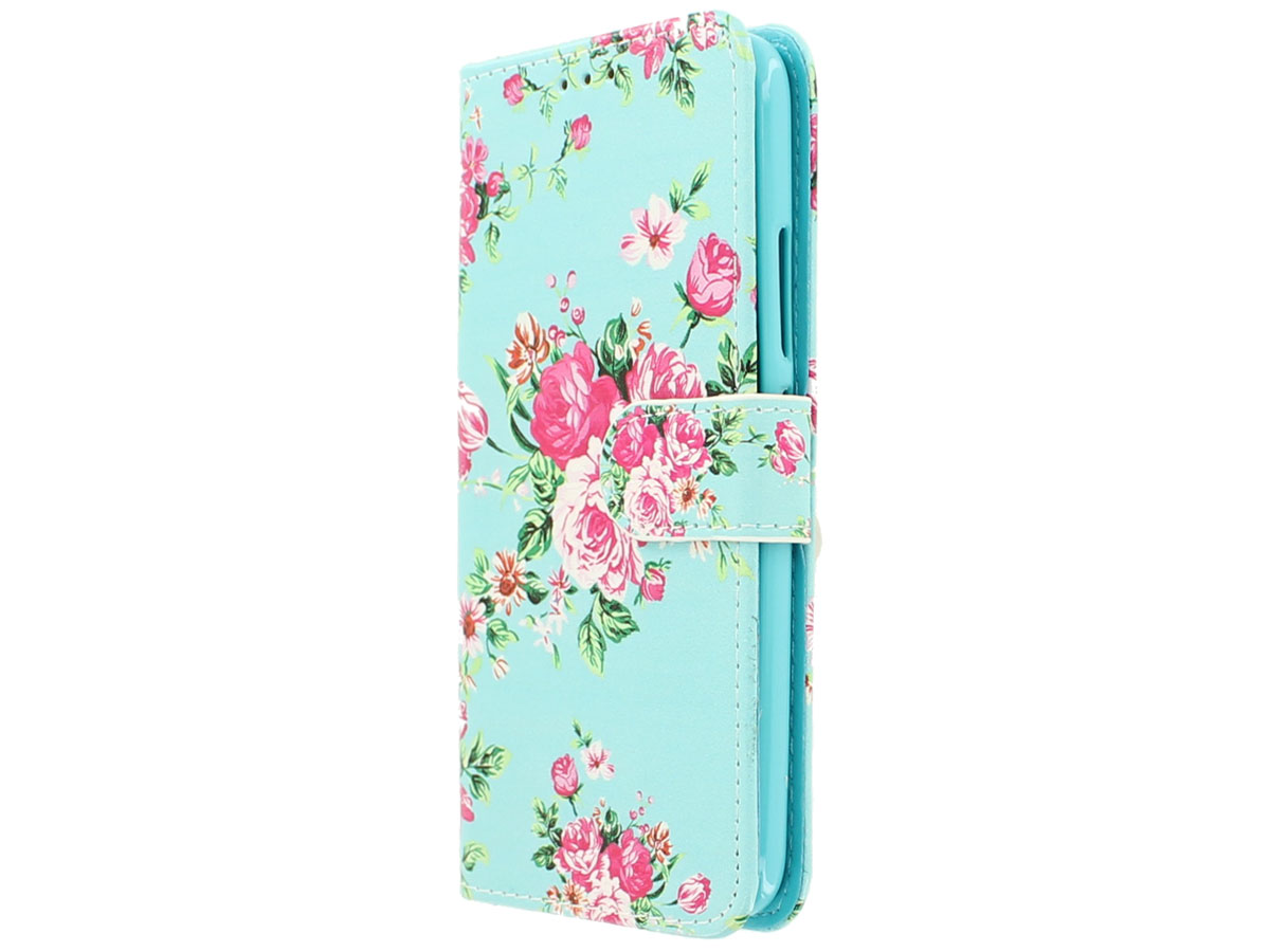 Flower Bookcase Wallet - Motorola Moto G5 hoesje