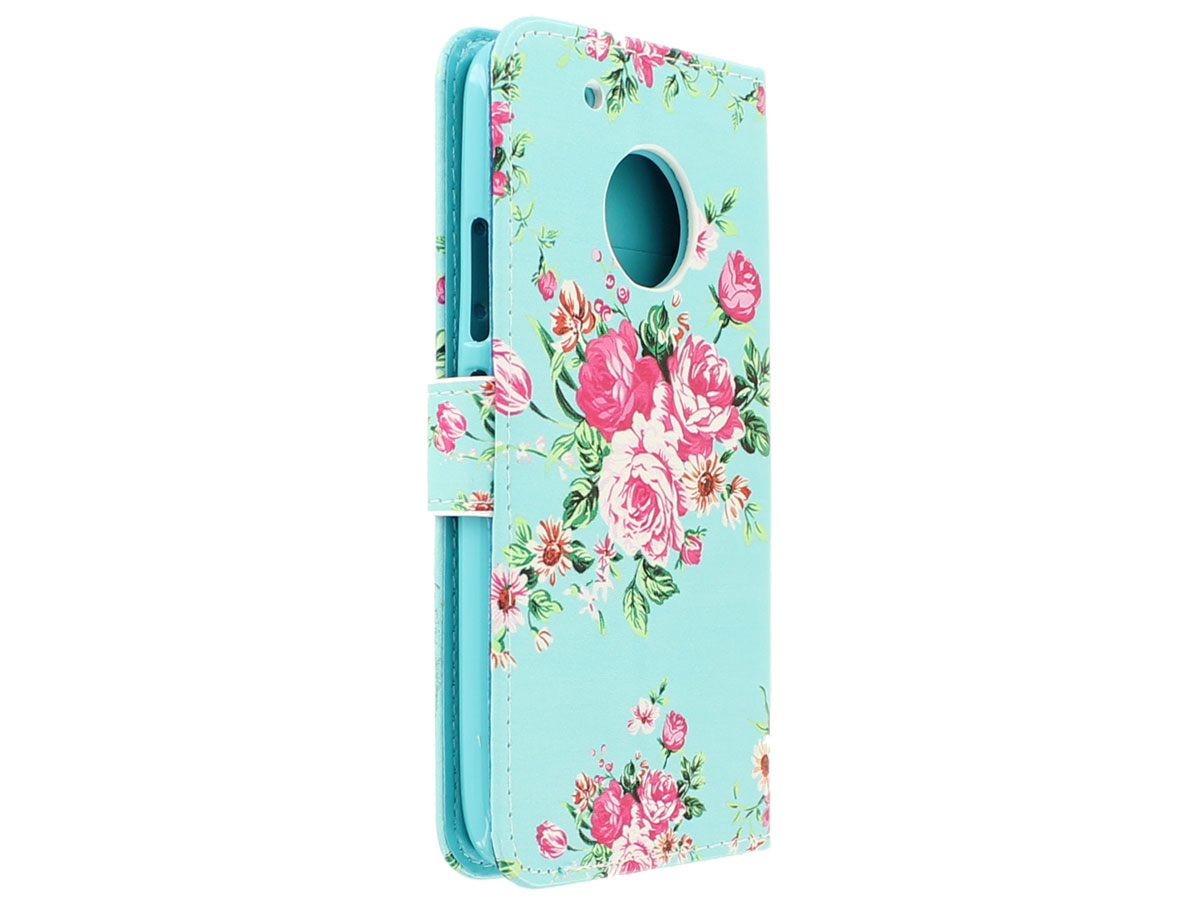 Flower Bookcase Wallet - Motorola Moto G5 hoesje