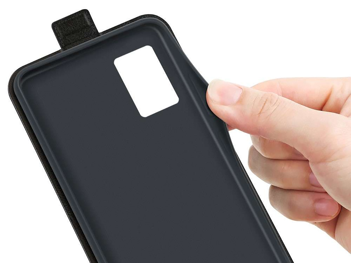 Just in Case Flip Case Zwart - Motorola Edge 30 Neo hoesje