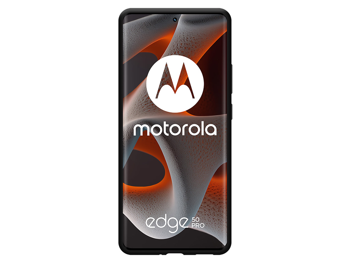 Just in Case TPU Case Zwart - Motorola Edge 50 Pro hoesje