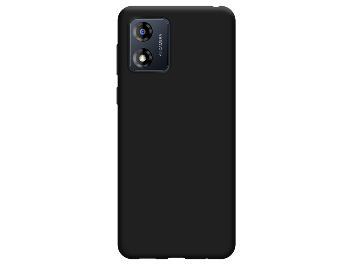 Just in Case TPU Case Zwart - Motorola Moto E13 4G hoesje