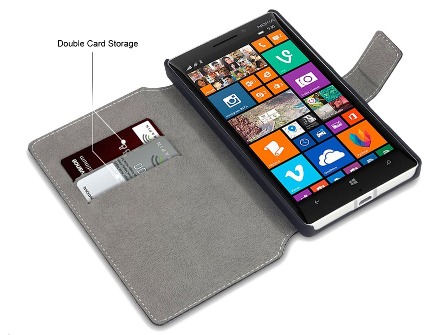 krab ~ kant afvoer Covert UltraSlim Book Case | Nokia Lumia 930 Hoesje