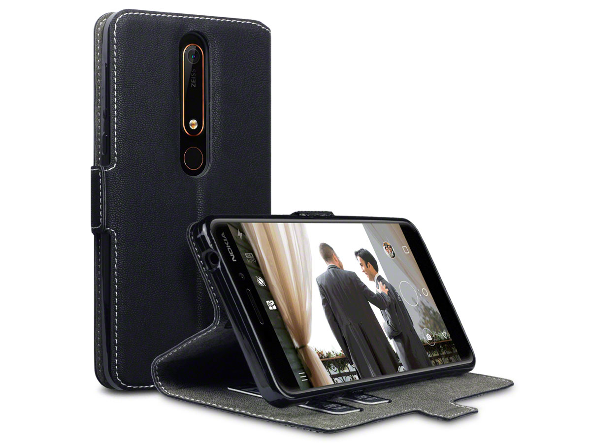 Maand Snelkoppelingen zeemijl CaseBoutique Slimfit Wallet Case Hoesje Nokia 6.1 2018