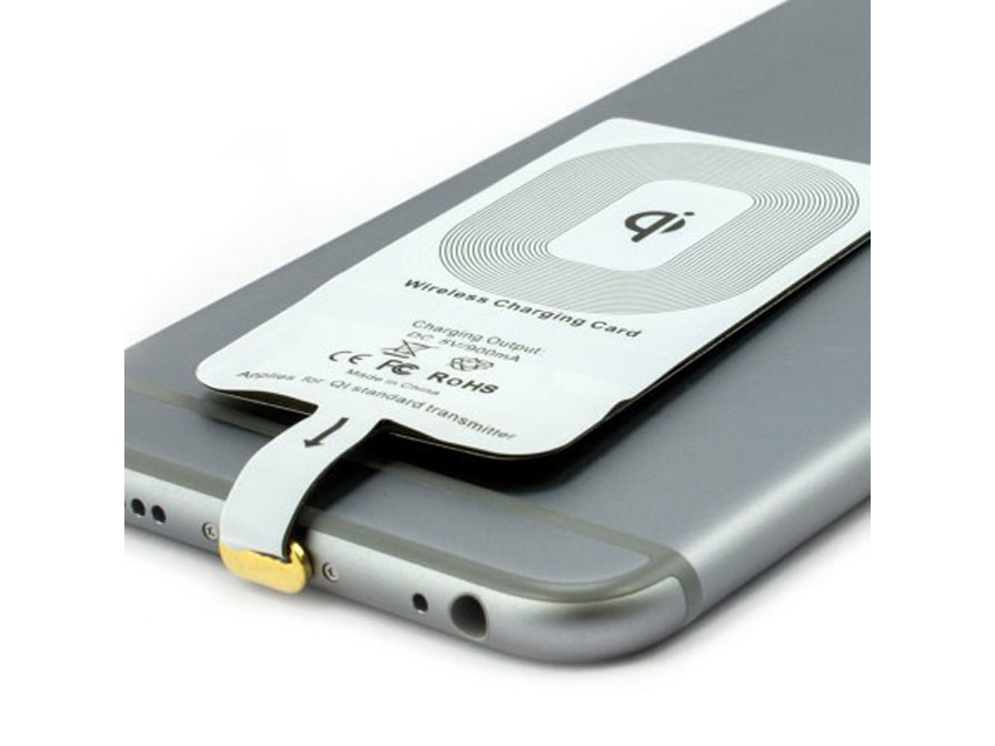 Wetenschap kiem revolutie iPhone 6/6S QI adapter - Maakt draadloos opladen mogelijk