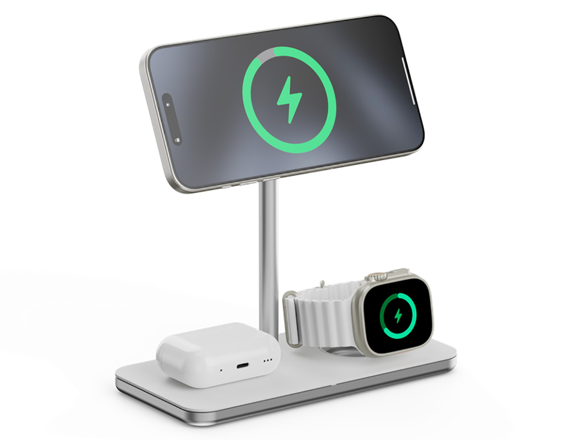 LINQ 3in1 Wireless Charging Stand - Qi2 en MagSafe Compatible