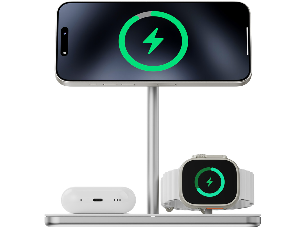 LINQ 3in1 Wireless Charging Stand - Qi2 en MagSafe Compatible