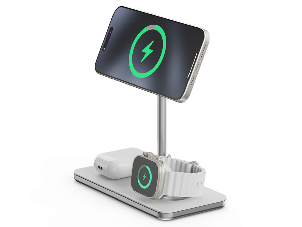 LINQ 3in1 Wireless Charging Stand - Qi2 en MagSafe Compatible