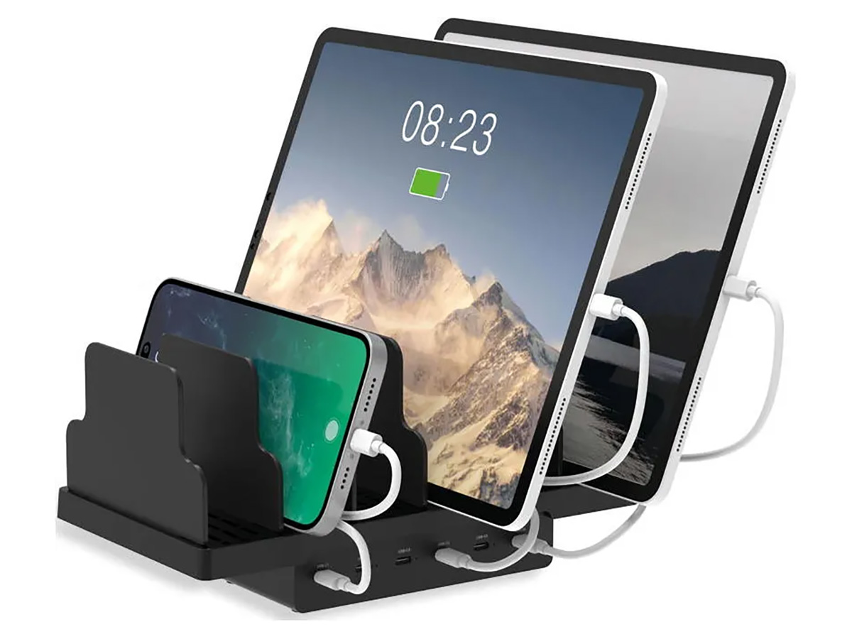 LMP SmartCharge 6 Port USB-C Charging Station 72W  - Oplader voor 6 Apparaten