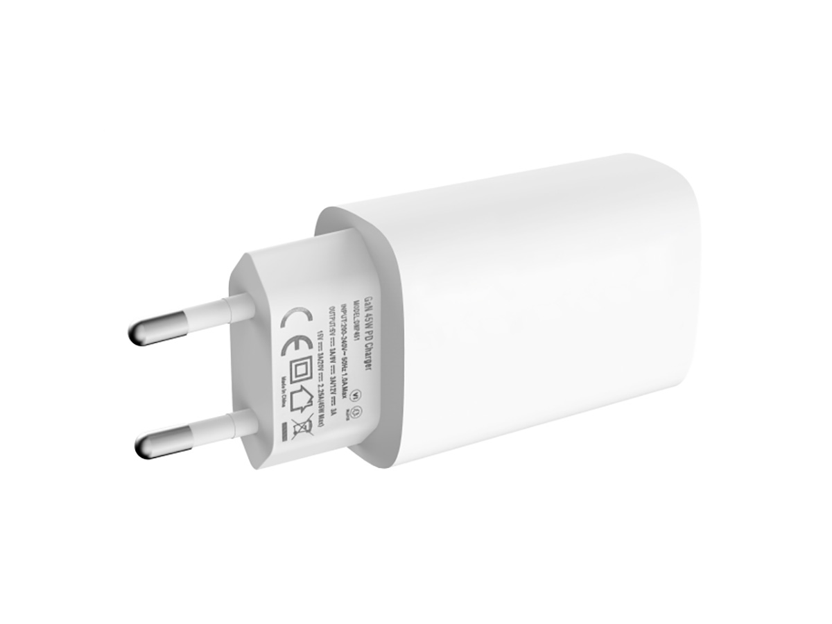 Mobilize 45W GaN Wall Charger Oplader met 2 x USB-C - Wit