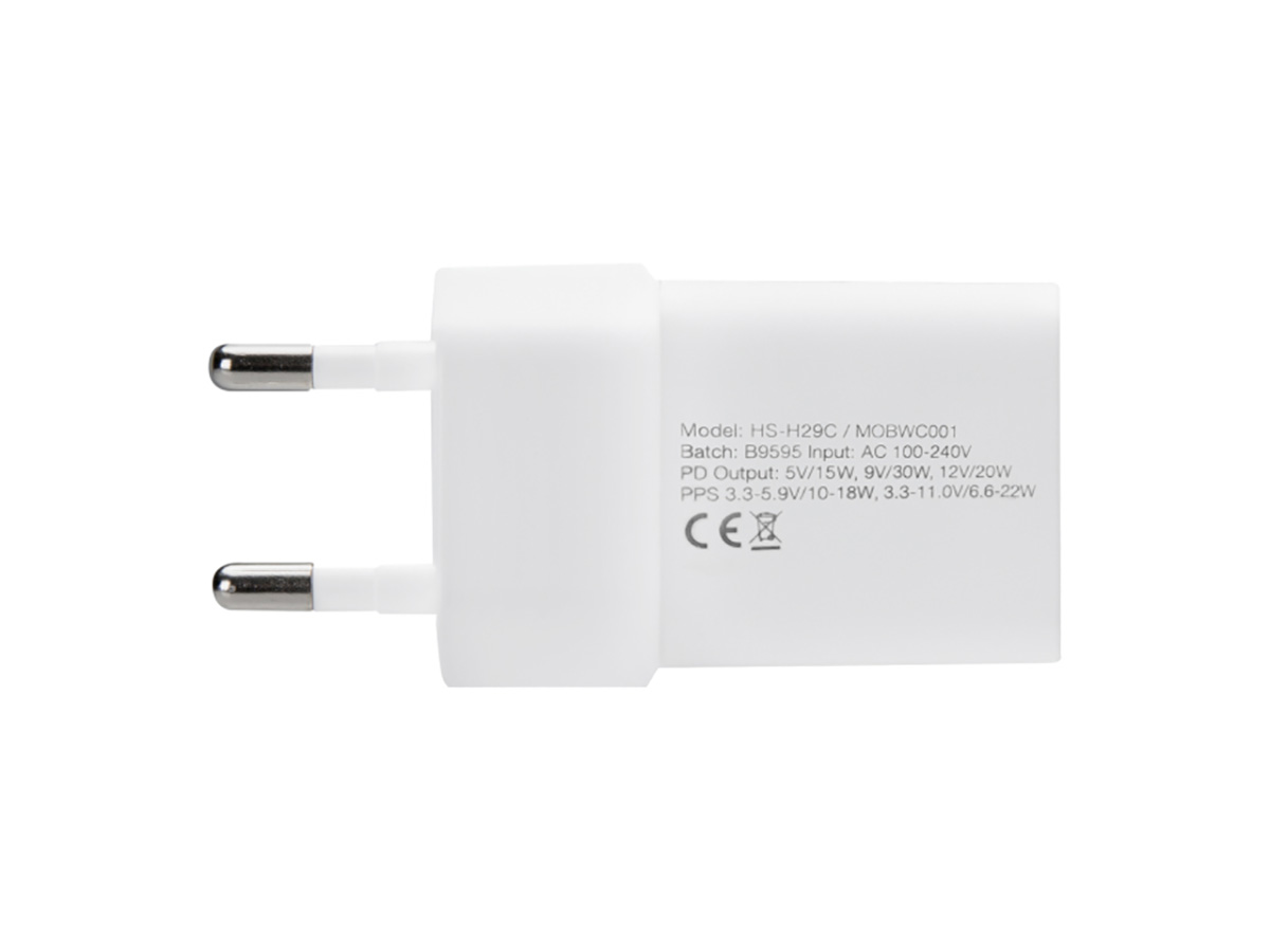 Mobilize 30W GaN Wall Charger USB-C Oplader - Wit