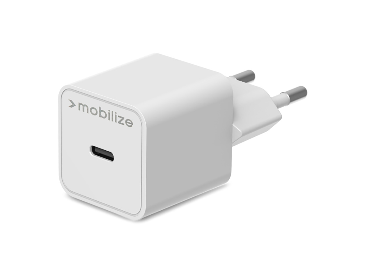 Mobilize 30W GaN Wall Charger USB-C Oplader - Wit