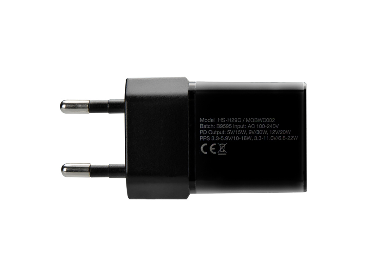 Mobilize 30W GaN Wall Charger USB-C Oplader - Zwart