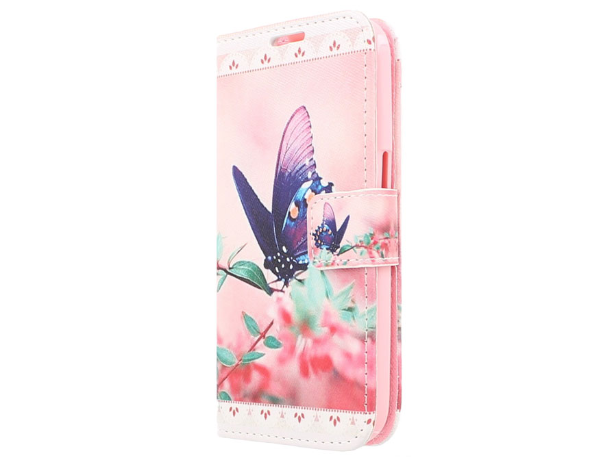 ik ga akkoord met Boomgaard Uitgebreid Butterfly Book Case Hoesje voor Samsung Galaxy Core Plus