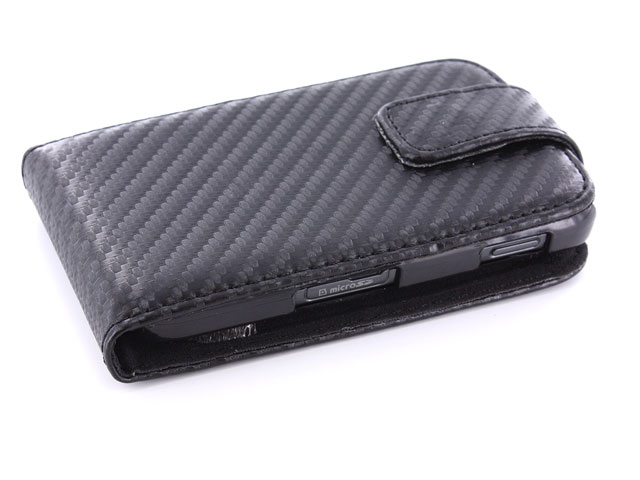 Carbon Leather Case Samsung Galaxy Gio S5660