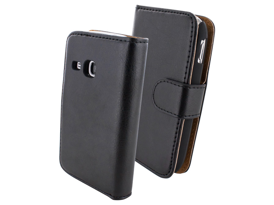 Mobiparts Leren Classic Wallet Case voor Samsung Galaxy Young (S6310)